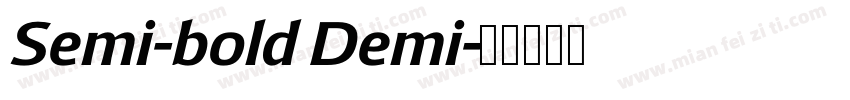 Semi-bold Demi字体转换